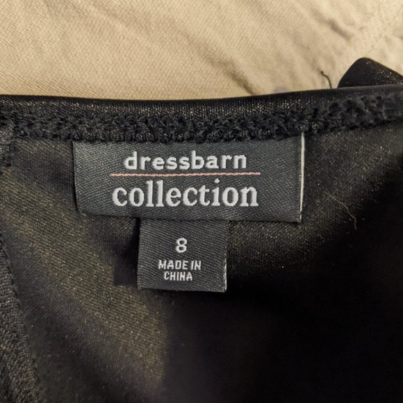 Dress Barn Black Dress with Blue Circles - Perfect for Summer Days and Nights - Picture 4 of 4